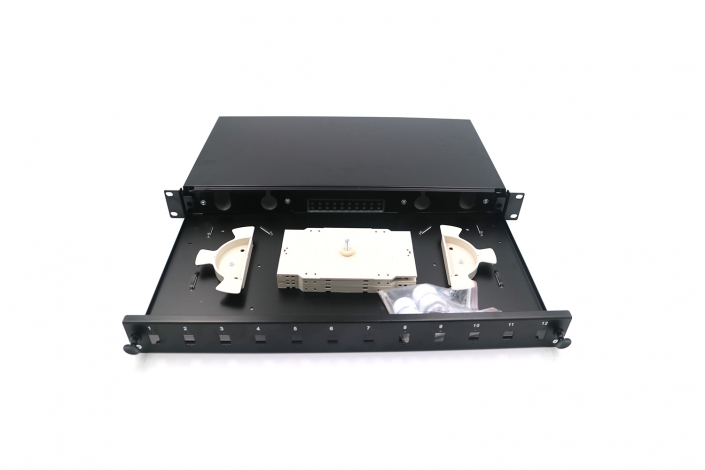 optic-fiber-odf Fiber patch panel Fiber 12Port Simplex Sliding Patch Panel Without Rail