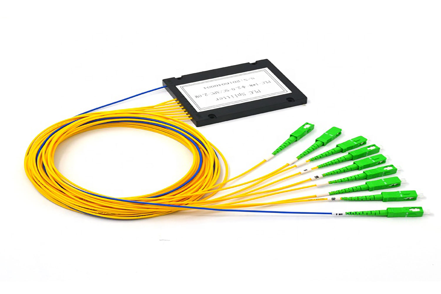 ftth 8 way fiber optical plc splitters