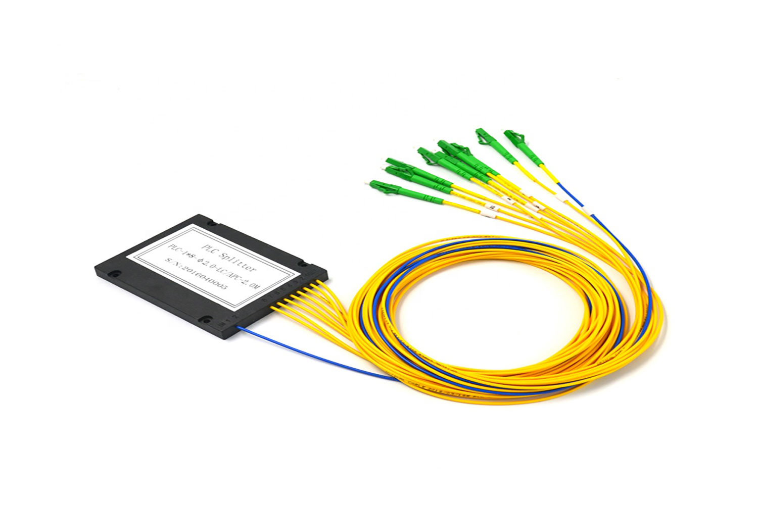 ftth 8 waysc apc fiber optical plc splitters