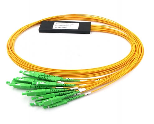 ftth 16 way sc apc fiber optical plc splitters mini abs type