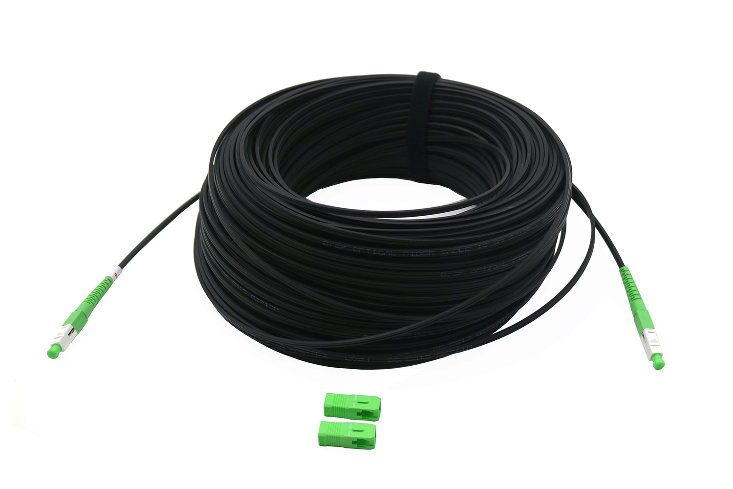 Indoor 1 core drop cable SC APC patch cords Spring Optical