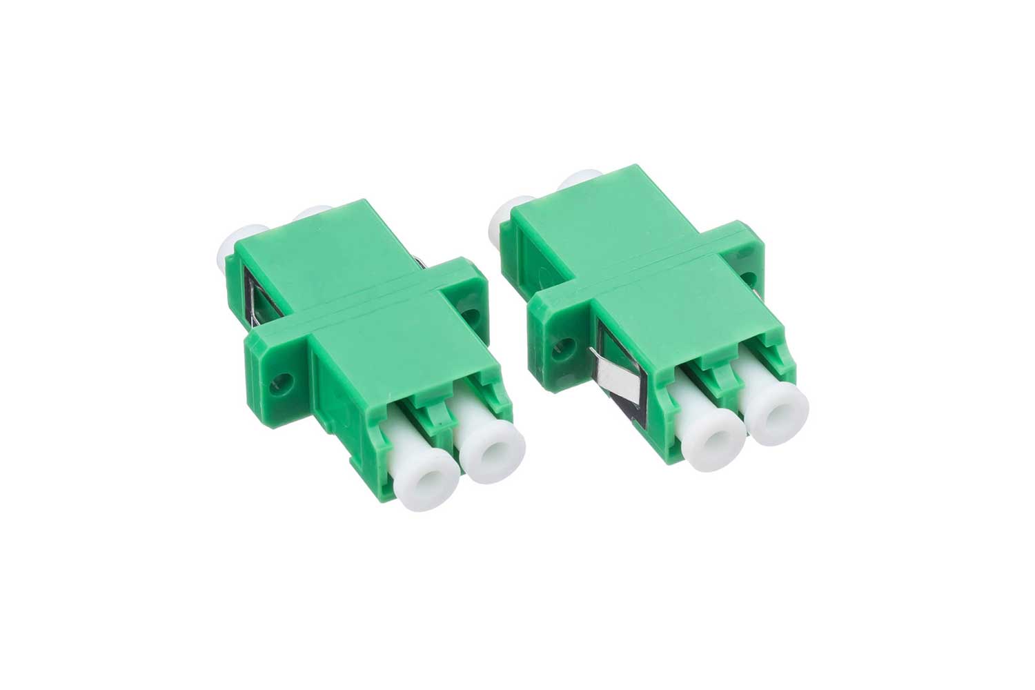 LC APC Adapter Duplex With Flange (4)