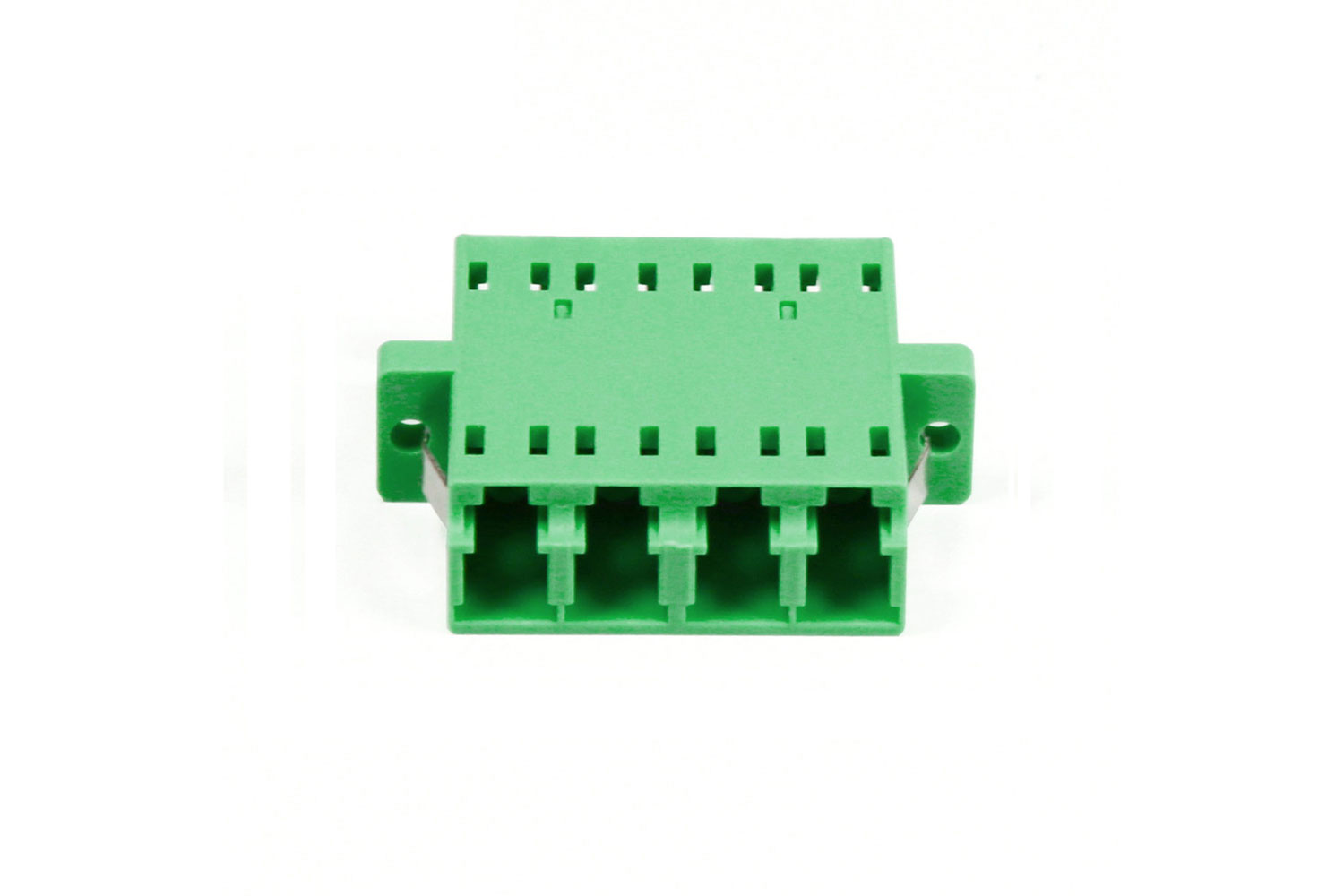 LC APC Quad Adapter With Flange (2)