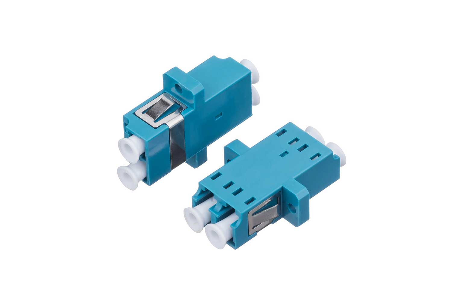 LC UPC Duplex Adapter With Flange (2)