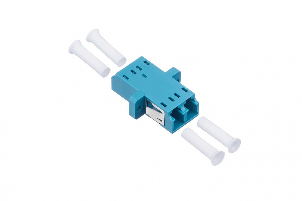 Fiber Optic LC/UPC Duplex Adapter Optical Coupler with Flange – Spring ...