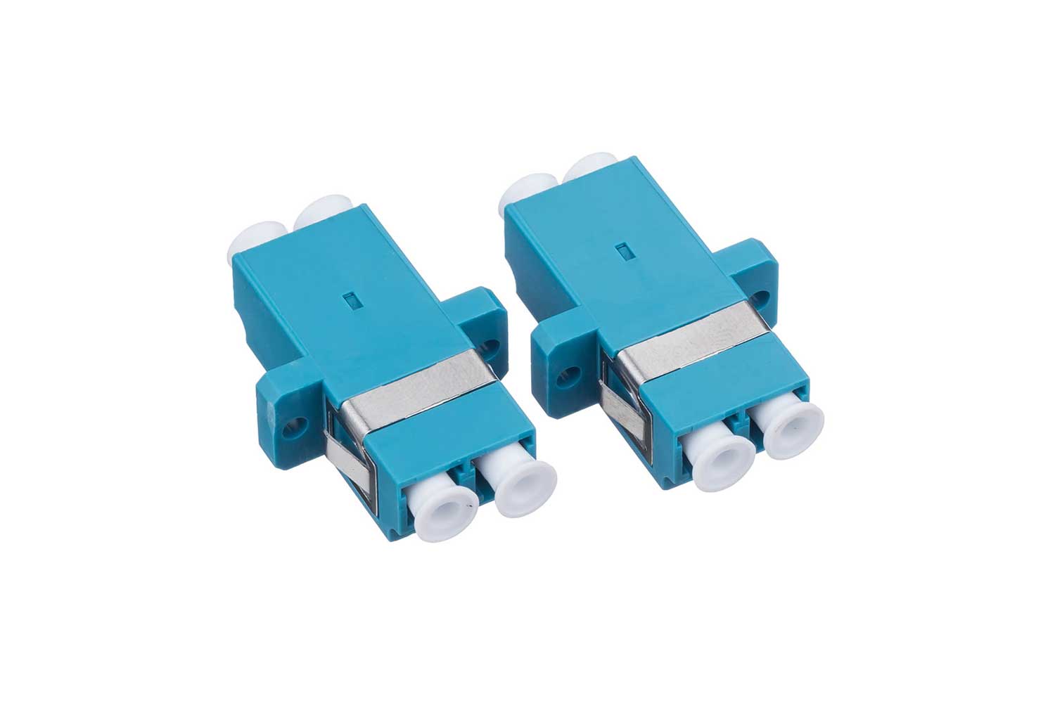 LC UPC Duplex Adapter With Flange (4)