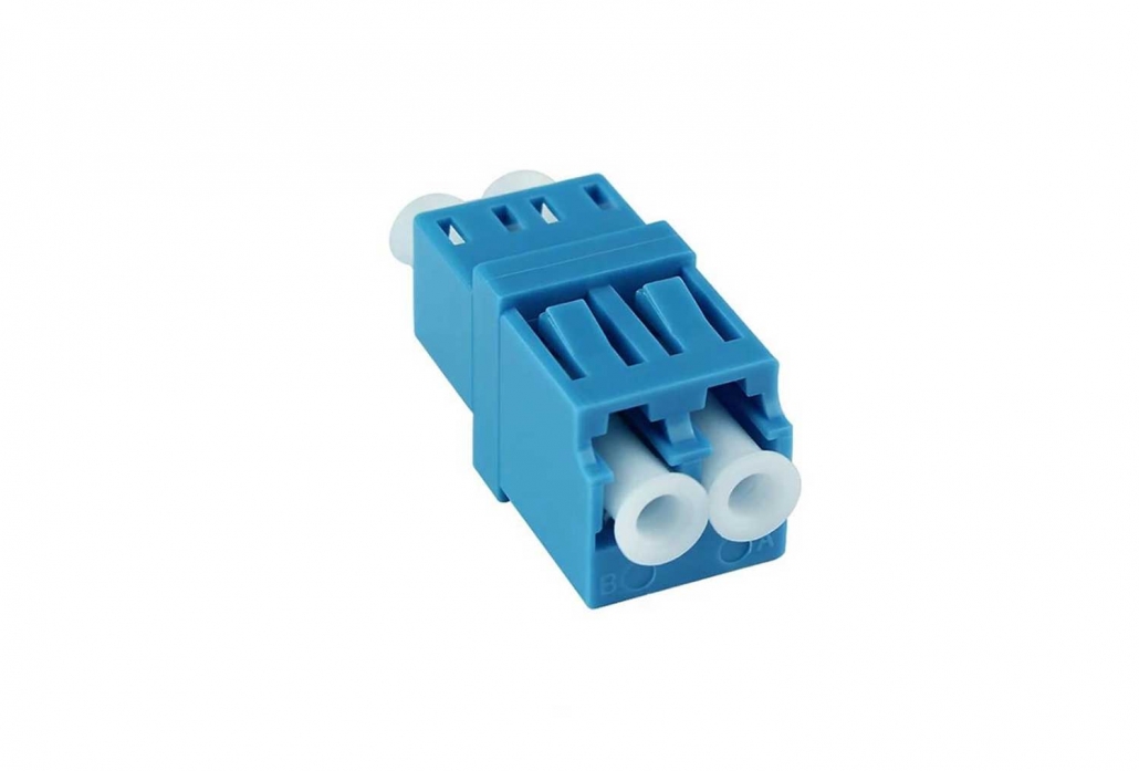 FTTH Fiber Optical LC/UPC Duplex Flangeless Adapter - Spring Optical