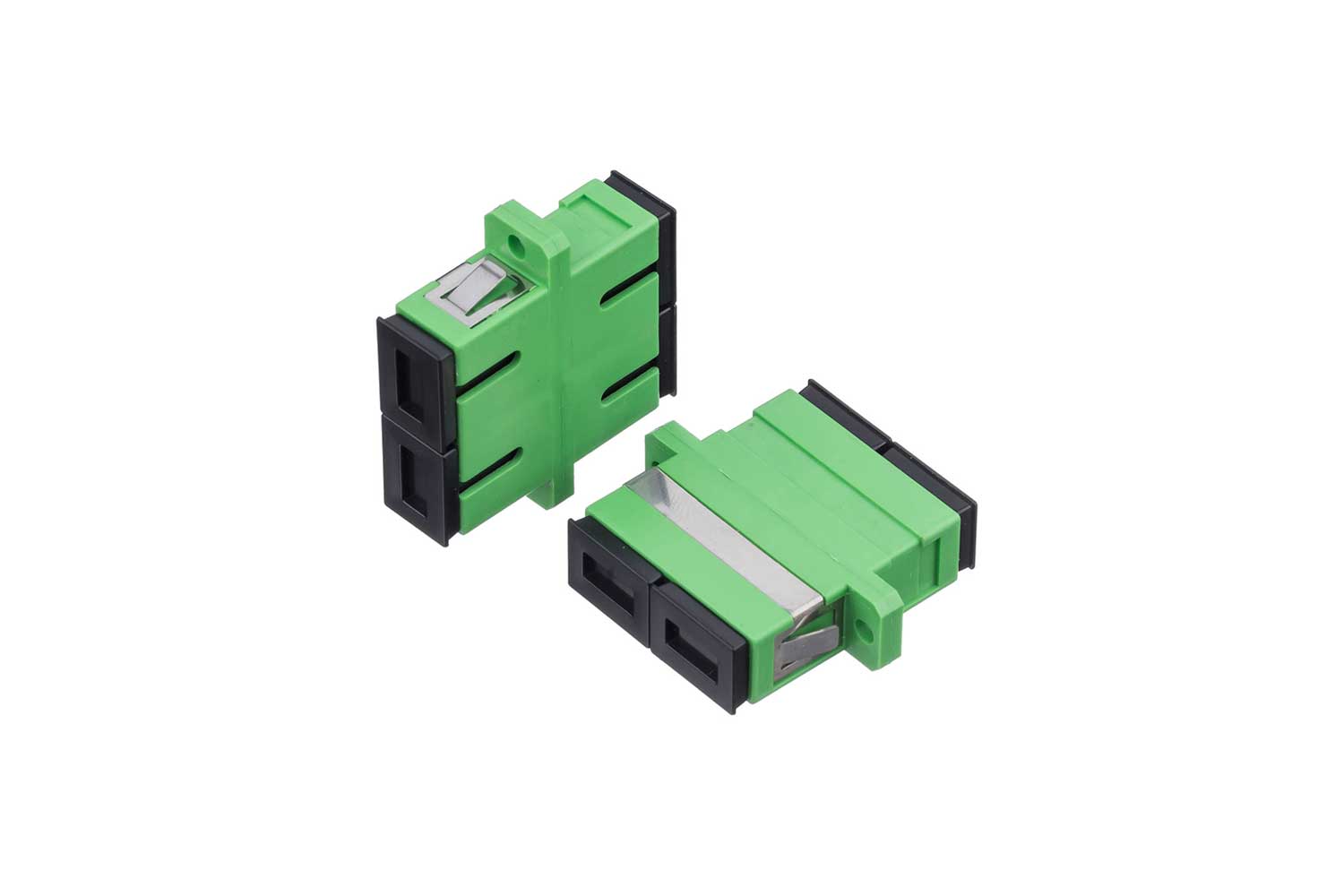 SC/APC Fiber Optic Adapter Optical Duplex Coupler with Flange - Spring ...