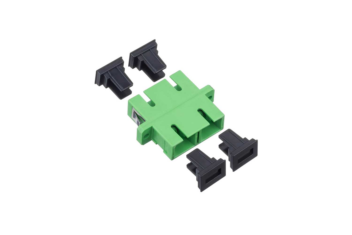 SC/APC Fiber Optic Adapter Optical Duplex Coupler with Flange - Spring ...