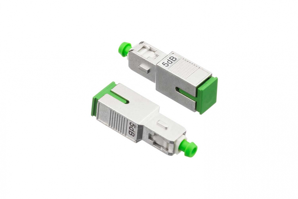 SC/APC Singlemode Female-Male Fiber Attenuators - Spring Optical