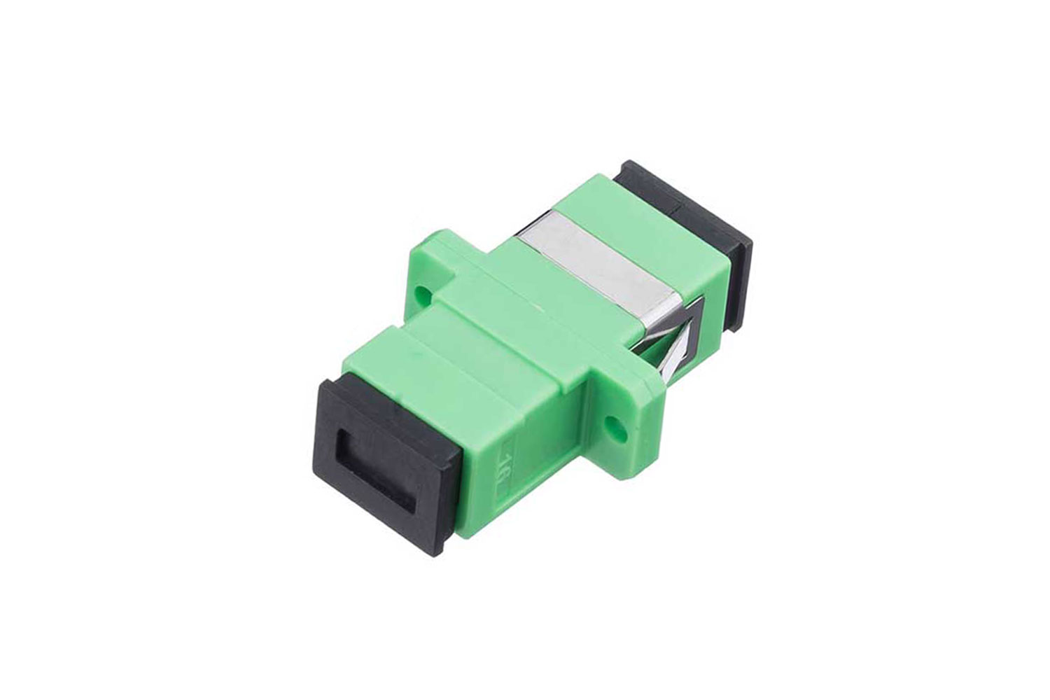 Fiber Optic Adapter Simplex SM SC/APC Adapter Green Color with Flange