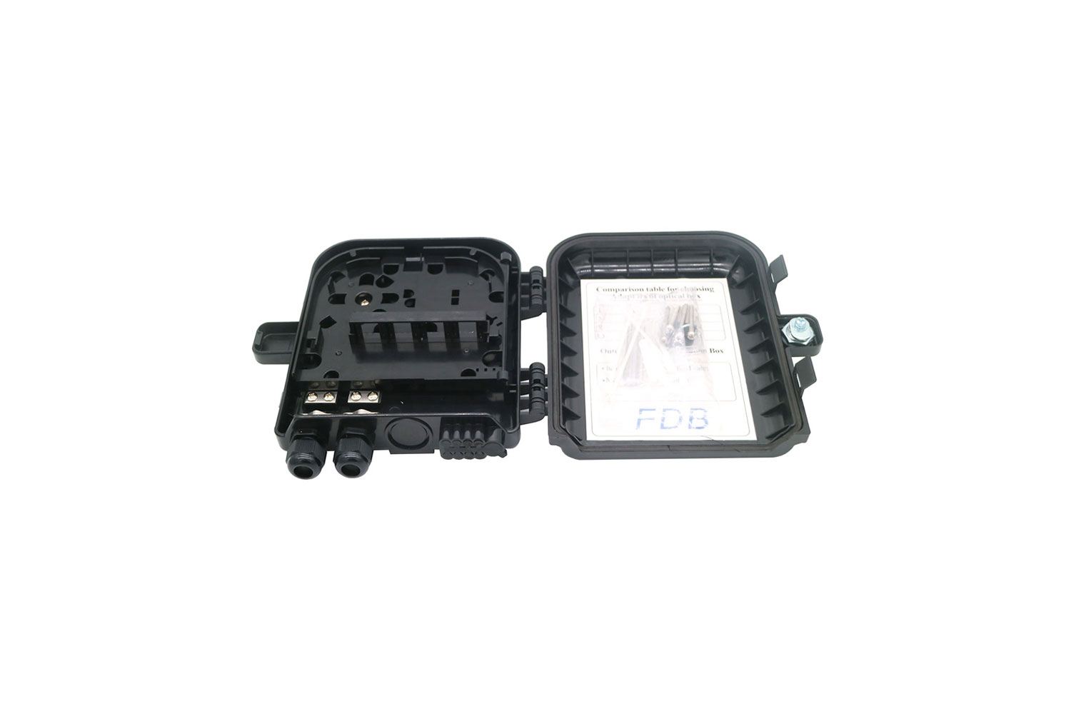 SP 1602 8B 2 Black Fiber Optic Termination Box (1)