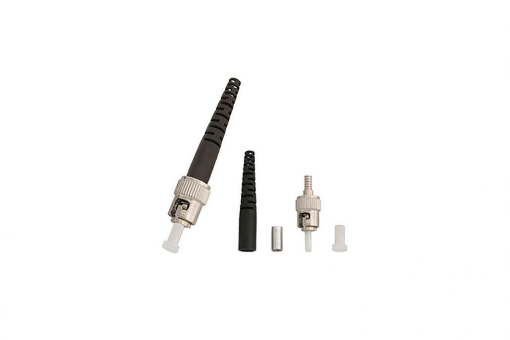 ST Black Fiber Optical Connectors Spring Optical