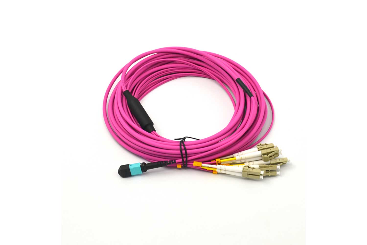 12Core Mpo Lc Om4 Pink 4.5mm Patch Cable 2