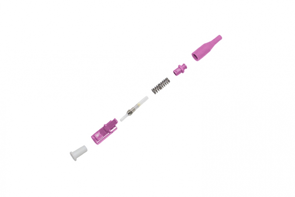 LC OM4 Fiber Optic Connector - Spring Optical