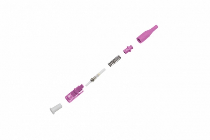 LC OM4 Fiber Optic Connector - Spring Optical